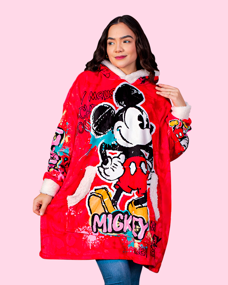 Hoodie Oversize Mickey M. (Red)